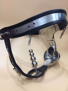 Kyskhetsenheter Nya omdesignade andningsbara hänglås Male Chastity Belt Device Plug D Ring Vuxen Bondage BDSM Sex Toy #R45