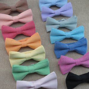 Solid vuxen bowtie copy cowboy bow tie15 färger justera spänne män kvinnor bowknot slips arbetande slips för julklapp266g