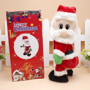 ألعاب Santa Claus Electric تهز موسيقى Hip Music Doll Toys Decords Decordations Homes