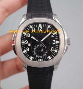 Wholesale time watch zone resale online - Luxury A Aquan ut Travel Time Dual Time Zone Stainless Rubber Bracelet Automatic Fashion Brand Men s Watch Wristwatch