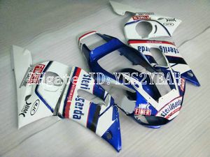 Niestandardowy zestaw motocykli do Yamaha YZFR6 98 99 00 02 YZF R6 1998 2002 YZF600 Fajne białe niebieskie wróżki zestaw + prezenty YM14