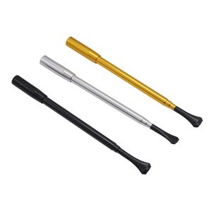 Nyaste metallrör Mounthpiece Zinc Alloy Telescopic Högkvalitativ Mini Rökning Rörrör Bärbar Unik Design Lätt att bära Rengör DHL Gratis