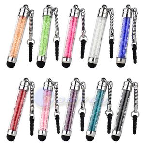 Luxuoso Diamante Cristal Capacitivo Stylus caneta, caneta touch work com ipad iphone 5s samsung galaxy s4 s5 htc huawei celular