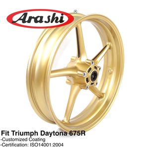 Arashi 675R حافة العجلات الأمامية للنصر Daytona 675 ص 2011 2012 دراجة نارية الملحقات CNC الألومنيوم شارع الثلاثي