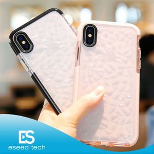 Casos de telefone para o novo iphone 15 14 13 12 11 PRO XR XS MAX X 8 7 caso de silicone macio capa protetora à prova de choque cristal bling glitter borracha TPU caso claro