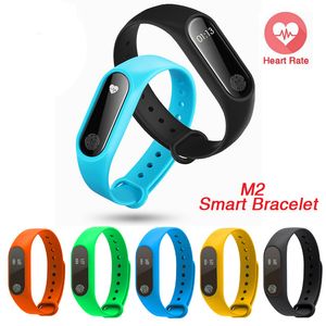 M2 smart armband hjärtfrekvensmätare Smartband Vattentät Aktivitet Hälsa Fitness Tracker Call Remind Health Wristband för Android Ios