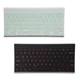 Freeshipping Bluetooth Wireless Keyboard Backlit Rechargeable Keyboards For IOS Android Windows Desktop Laptop Tablet