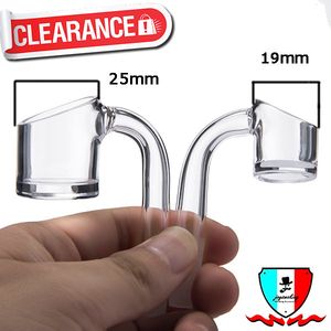 Accessori per fumatori Chiodo per banger al quarzo Extra spesso 5 mm di spessore Fondo inferiore 19 mm/25 mm Ciotola per bong in vetro Dab Rig