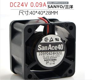 Sanyo P0424H320 DC V A X40X28MMサーバースクエアファン