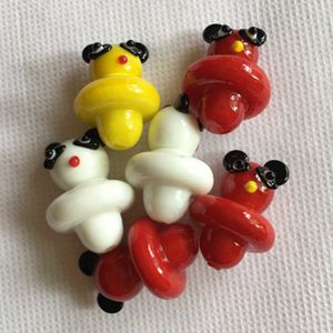 Panda in vetro colorato solido UFO Carb Cap dome per bong in vetro tubi dell'acqua tamponare piattaforme petrolifere Thermal P Quartz banger Nails