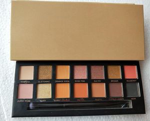 Toppkvalité! Makeup Renaissance Pink Eye Shadow Palette 14 Färger Begränsad ögonskugga Kit med pensel