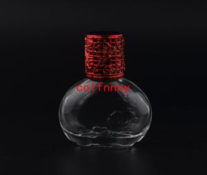 50pcs / lot mini 13ml glas parfymflaska med presentförpackning tomma påfyllningsbara resor rullar boll parfum flaskor