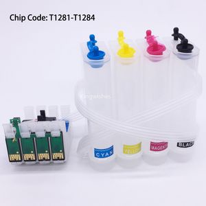 T1281-T1284 Sistema di inchiostro CISS vuoto con chip per Epson S22 SX125 SX420W SX425W SX235W SX130 SX435W SX230 SX440W BX305F BX305FW