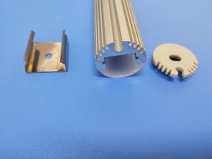 2M / PCS canale di profilo a led in alluminio con cerchio di copertura della luce della barra, alloggiamento rotondo per PCB o striscia led