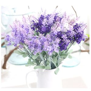 Künstliche Lavendelsträuße mit 10 Köpfen, 3 Farben, Schaumstoffblume für Hochzeitsdekoration, Heimdekoration, Weddingzone, bereitgestellt: MW02611