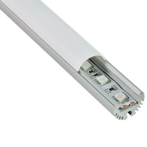 30 x 2 m Sätze/Los, rundes LED-Lichtprofil, halbkreisförmiges LED-Strangpressprofil aus Aluminium für Wandleuchten