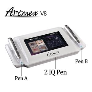 Professional Permanent Makeup Tattoo Machine Digital Artmex V8 Derma Pen Touch Screen Eyebrow Lipline MTS PMU Skin Care Beauty DHL