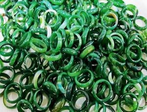 China naturais anel de jade verde B2 entrega gratuita