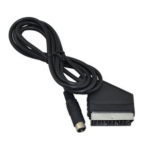 1,8m 6ft SCART-kabel för SEGA Saturn Console Full RGB SCART AV TV-sladd Bly Högkvalitativt snabbfartyg