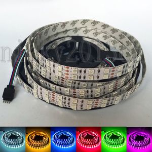 12V 5050 RGB LED Flexible Strip Light Tape Rope 5M 600LEDs Double Row Non Waterproof 120LEDs/m Multiple Color Changing Christmas 14mm Width String