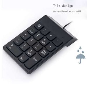 Teclado numérico USB com fio Mini Mini Pad Digital Teclado Digital 18 chaves para Mac Pro MacBook Air Laptop PC Notebook Desktop Office