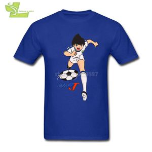 Captain Tsubasa Cool T-shirt da uomo T-shirt a maniche corte con colletto tondo Vendita calda in cotone