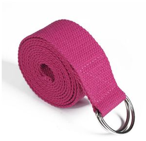 elastic Belts Fitness Exercise New Multi-Colors Women Yoga Stretch Strap Gym Rope Figure Waist Leg Resistance Bands Cotton stripe