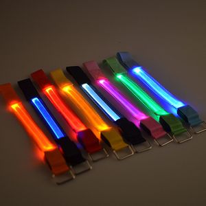 Nowatorskie oświetlenie ładowarka USB Flashing Lighting Blowing Bred Band Brood Bransoletka Bransoletka Paspasp opaska opaska odblaskowa dla sportu na świeżym powietrzu Safty