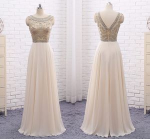 Nova High-end pesado Handmade Vestidos Handmade frisada Chiffon Beige T-shirt ombros Longo Seção Prom Party Dresses HY107