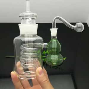 Bottiglia di acqua zucca di vetro Bong di vetro all'ingrosso Bruciatore a olio Tubi di acqua di vetro Impianti di olio Fumo, spedizione gratuita