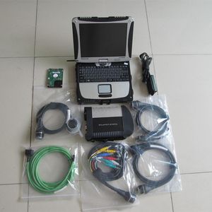 Teşhis Aracı MB STAR SD CON CONTPACT C4 ile CF 19 Dizüstü Bilgisayar Dokunmatik Ekran Toughbook HDD 320ggb tarayıcı 12V 24V