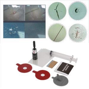 DIY Car Windshield Repair Kit tools Auto Glass Windscreen repair set Give Door Handle Protective Decorative Stickers