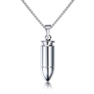 Bullet Necklace Pendant For Men 316l Stainless Steel Jewelry Soldier Friend Gift