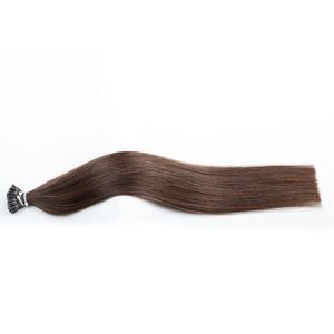 Remy Stick I Tip Human Hair Extensions Pre-Bonded Hair Extensions Virgen Hair 16-24インチ1Gストランド300 strandSロットPre Bonded Fusion Natural Itelian Keratin