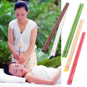 Di alta qualità 1000 pz Terapia Naturale Cera D'api Candele Orecchio Cura Dell'orecchio Candele Indiano Theraphy Candela Orecchio tcm terapia 8 Colori