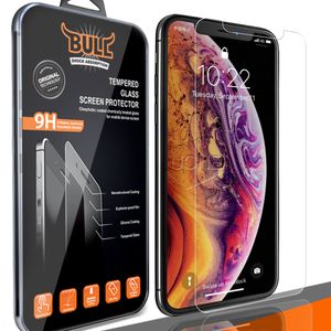 2018年の新しいiPhone XR XS MAX 8プラスx 8 7 6sプラススクリーンプロテクターフィルムスチール製のガラスS7エッジS8 EPプレミアム品質小売箱