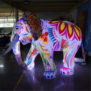 wholesale 2023 Cheaper price llluminated Inflatable Elephant Art inflatable beautiful Inflatable Elephant for Advertisement event