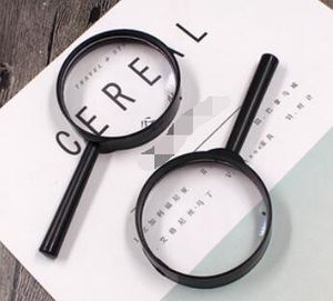 Wholesale Wholesale-2 pcs Reading 5X Magnifier Hand Held Magnifying 25mm Glass handheld 2016New Arrival Free Shipping