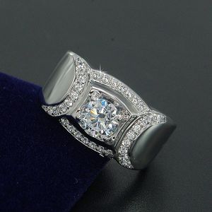 choucong Promise Jewelry Anello da uomo con diamante da 2 carati Anello in argento sterling 925 Anello di fidanzamento per uomo