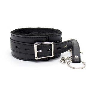 PU Leather Neck Collars Z Smycz Sexy Neck Mankiety BDSM SM Wiązki Bondage Flirting Sex Zabawki dla kobiet Dorosłych Gra