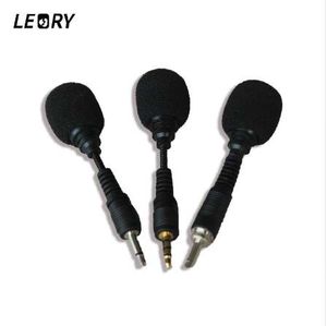 LEORY MINI 3.5mm Jack Cep Telefonu Esnek Mikrofon Mikrofon Mono Stereo Mikrofonlar için iPhone Android Smartphone için Kaydedici Için