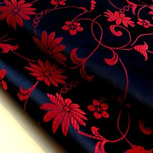 Lotus Çiçeği Çin Elbise Bebek Giyim Kimono Cos İpek Saten jakarlı Damask Dikiş Kumaş Genişliği İplik-boyalı: 75cm