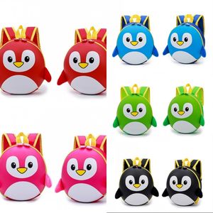 3D Cartoon Bags Toddler Kids Waterproof Penguin Children Backpack For Boys School Bags mochila escolar