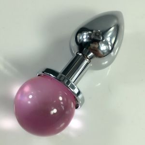 Unisex Metall Edelstahl Anal Plug mit Kristall Schmuck Butt Booty Perle Anus Dilatator Erwachsene Bondage BDSM Sex Spielzeug Produkt