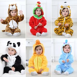 Bebek Kaplan Giysileri İlkbahar ve Sonbahar Fonu Flanel Hayvan Modelleme Giyim Tırmanma Ins Çocuk Konfeksiyon Yenidoğan Giyim Ucuz Choleda