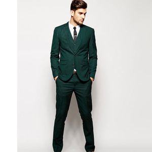 Ternos Masculinos Blazers Groomsmen Notch Lapel Noivo TuxeDos Verde Dois Botões Homens Casamento Homem Personalizado Calças de Calças