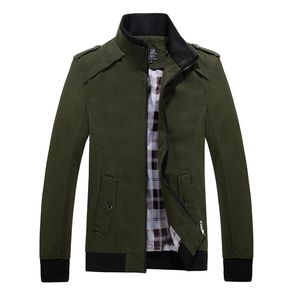 2018 Cargo Jacket Man Casuais Homens Jaquetas Cáqui Slim Fit Marca Jaquetas De Trabalho De Algodão Outerdoors Sólidos homens s casaco Veste Homme