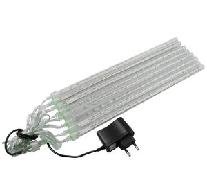 1Set Weihnachten wasserdichte LED-Meteor-Dusche Regenbeleuchtung 20cm 30cm 8 Röhrchen 100V 240V-Licht mit EU-US-Netzteil