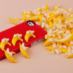 Prydnadstillbehör harts nyhetsposter Banana DIY Santa Children's Toy Simulation Bananas Parts