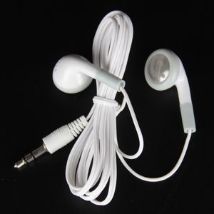 Billigaste högkvalitativa MP3 -hörlurar hörlurar headset 3.5mm för MP4 iPhone Black White 2000pcs DHL FedEx gratis frakt